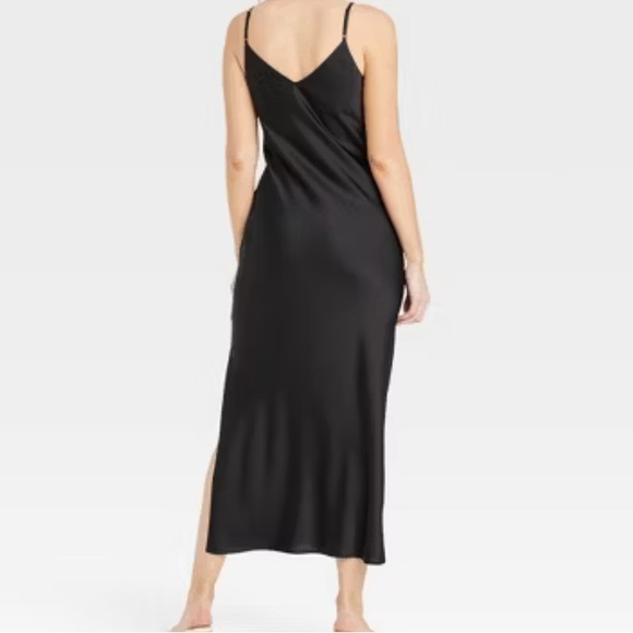 Black Slip Dress - Picture 2 of 5